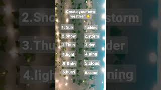 Create your own weather, let me know in the comments ☀️🌦️🌧️⛈️☁️🌪️🌨️❄️