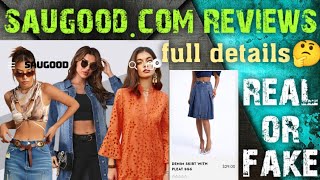 saugood com reviews | saugood.com legit or scam | saugood clothing real or fake review