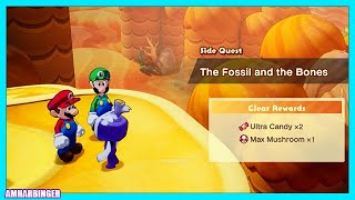 Mario and Luigi's Brothership The Fossil and the Bones Side Quest Walkthrough