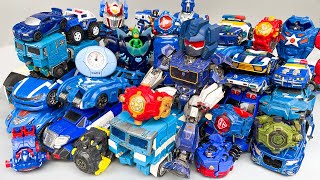 Blue Color Transformers Carbot Tobot KO Robot Watch Assemble - Optimus Prime Truck Overkill Dinosaur