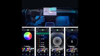 Typestar Streamer Ambient Lights（LCD）For Tesla model 3 Y