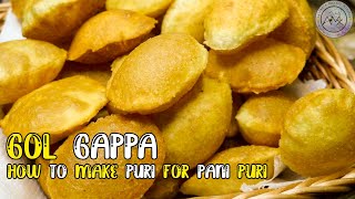 Crispy Puri For Pani Puri in Malayalam | How To Make Gol Gappa  | Ep:46 Pt1