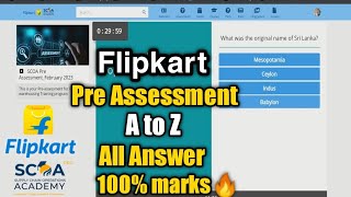 flipkart scoa pre assesment test