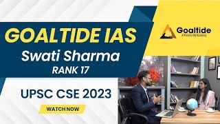 Swati Sharma, Rank - 17, IAS, UPSC 2023 | Cleared in 3rd attempt after two failure in Prelims.