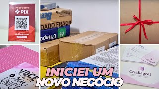 ABRI UM NOVO NEGÓCIO | O QUE COMPREI PARA COMEÇAR | ABRI UMA GRÁFICA | Tathy Carvalho