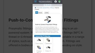 Push-to-Connect Pneumatic Fittings from AutomationDirect