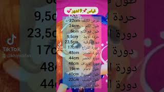 قياسات اساسية للأطفال اقل من سنة🪡🧵مقاس9 اشهر💫