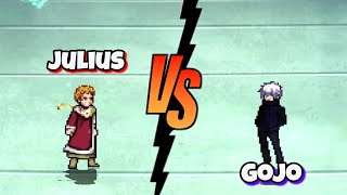 Julius Vs Gojo jujutsu kaisen x black clover fights / mugen