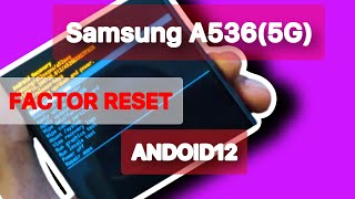 Como fazer factor reset Samsung A52 5G