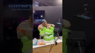 1min of Balloonski first NTRWK appearance w/ balloon gator head and resin sculptures