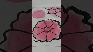 My Stupid Art|Water Colour Painting|Zentangel Flower| #shorts #short #trending #viral #art