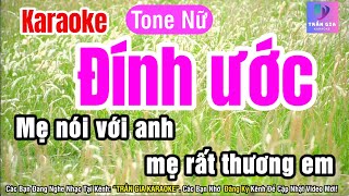 Đính Ước Karaoke Tone Nữ