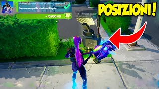 MISSIONE SCHIERA SCANNER VICINO A CORSO COMMERCIO TUTTE LE POSIZIONI  - FORTNITE SEASON 5 CAP 2