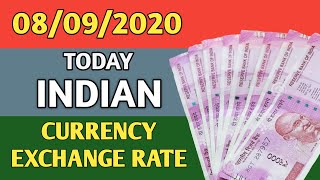 Today Indian currency exchange/08/09/2020/Indian currency exchange rate today/currency price