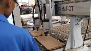 Quick CNC Double Spindle CNC Router K45MT-DT With NC Studio Control System