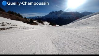 Gueilly to Champoussin : Skiing in the portes du soleil