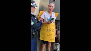 1984 ? Disturbing Footage of Peaceful Protester Arrested and Separated from her Child in Australia