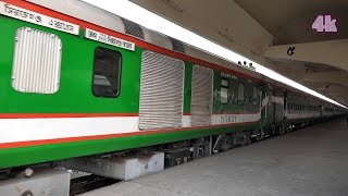 Intercity Sirajganj Express Train of Bangladesh Railway in 4K