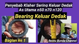 Penyebab Klaher sering keluar dedak, pada As utama mesin poles (Ke-1) #Penggilinganpadiamatir