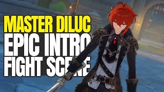 Master Diluc Epic Intro Scene | Genshin Impact