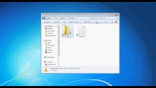 Window 7: Create a New Folder, great way to organize files