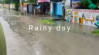 Kushtia on a rainy day| Captured by Sazid Rahman| বৃষ্টির দিনে|রিকশায় আর হবেনা নৌকা লাগবে,কুষ্টিয়া