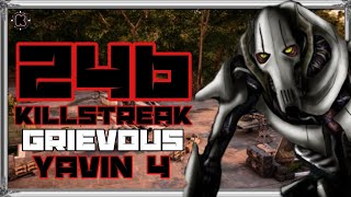 Star Wars battlefront 2. grievous yavin 4 246 killstreak.