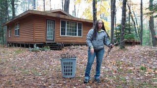 A Day in a Off grid cabin