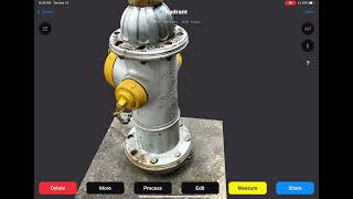 3D Scanning App - TrueDepth Demo Fire Hydrant