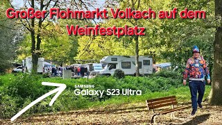 Großer Flohmarkt Volkach auf dem Weinfestplatz unterwegs mit Justus König J.K