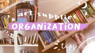 How I Store My Art Supplies ✦ My Home Art Studio Tour