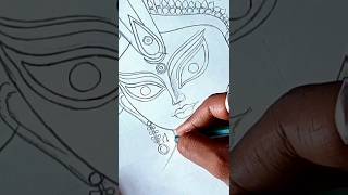 How to draw Durga Maa | Durga Maa drawing outline #shorts #art #durgapuja #viralshorts