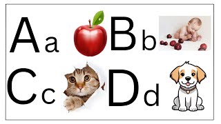 ABC Upper and Lower Case Alphabet - Learn to Read English Words