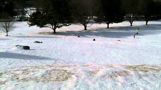 Alexis & Anna sledding