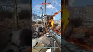 Fallout 4 - Deathclaw Throws A Car Part 4