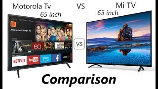 Comparison between🔥🔥🔥 Mi 4K 65 Inch VS Moto 4K 65 Inch