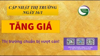 Chứng khoán hôm nay | 16/1- TĂNG GIÁ | Thị trường chuẩn bị vượt cản!