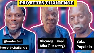 PROVERBS CHALLENGE BETWEEN RADIO GURUS