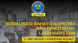 #39 : Sosialisasi Bahaya Penyalahgunaan Narkotika di SMKN 1 Kaidipang Bolmut