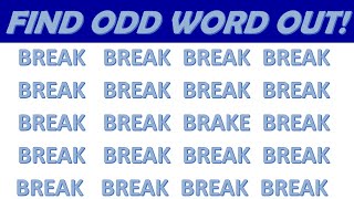 Find the odd one out | Find the odd word