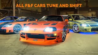 CSR2 ALL FAST AND FURIOUS CARS SHIFT PATTERN