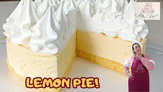 POSTRE DE LIMÓN O LEMON PIE, con merengue.