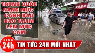 Trung Quốc nâng cảnh báo bão Talim lên mức gần cao nhất