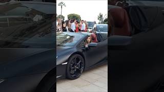 Rich Woman Drives Lamborghini in Monaco! #luxurycar #automobile #supercarlifestyle #supercar #luxury