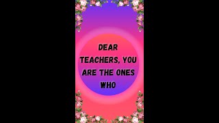 Awesome Video For *Teacher's Day* || Share This With Your Teachers 🥳🥳🥳