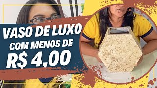 VASO DE LUXO GASTANDO MENOS DE R$ 4,00 | PAPEL PARANÁ