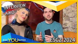 INTERVIEW with Aiko ("Pedestal") ESCZ 2024 🇨🇿  | Eurovision 2024