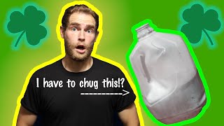 HOW I STRUGGLED TO MAKE MY OWN SHAMROCK SHAKE (St. Patrick's Day Chug Challenge)