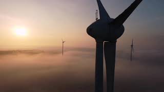 Spezialvideo bei Nebel | Windpark Martinhagen Enercon E-48 | Dji mini 2