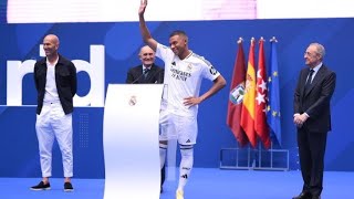 تقديم كليان مبابي كلاعب جديد لريال مدريد بحظور النجوم